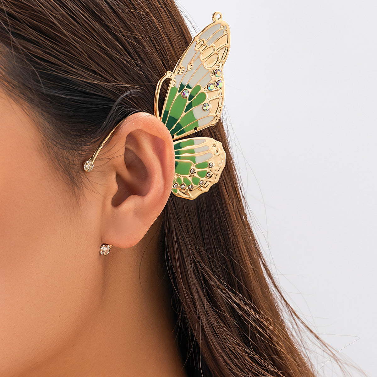 Countryside Butterfly Wing Ear Cuff in European and American Style