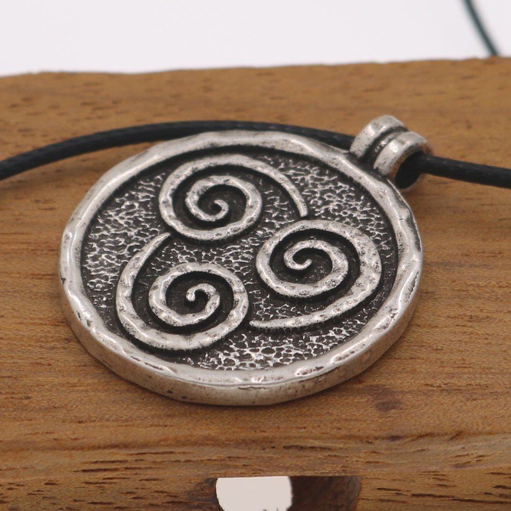 Ancient Mandala Flower Necklace with Zen Yoga Amulet Pendant