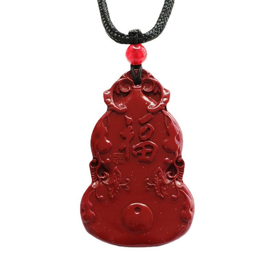 Vermilion Sand Pendant Purple Gold Sand Blessing Gourd Pendant