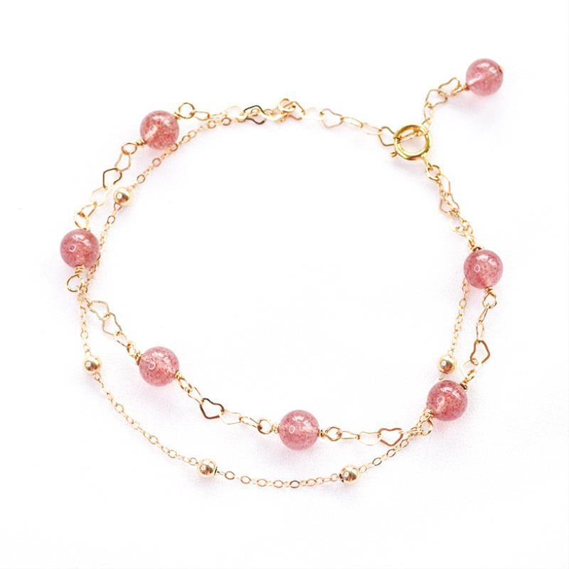 Fortune's Favor Sterling Silver Bracelet with Pink Crystal