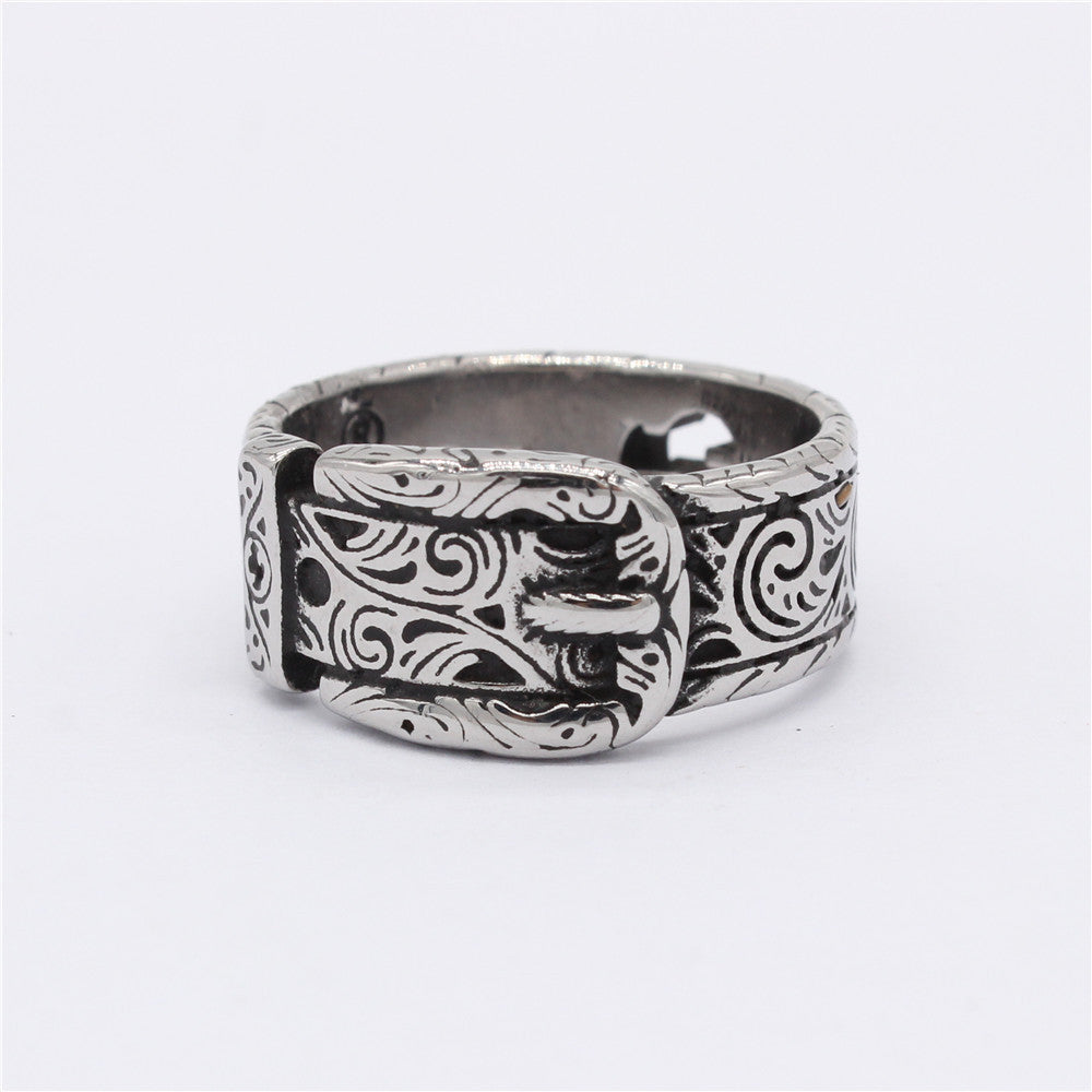 Vintage European and American Men's Belt Buckle Ring