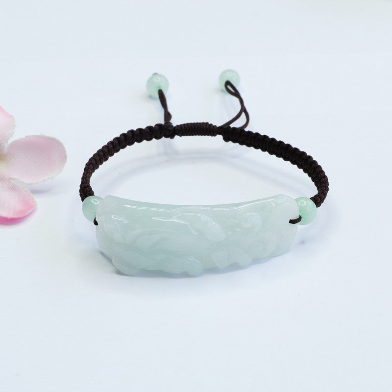 Fortune's Favor Sterling Silver Jade Bracelet