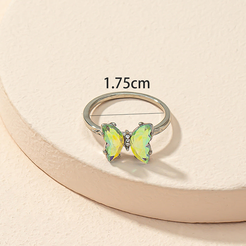 Unique Colorful Butterfly Statement Ring for Trendsetters & Fashionistas