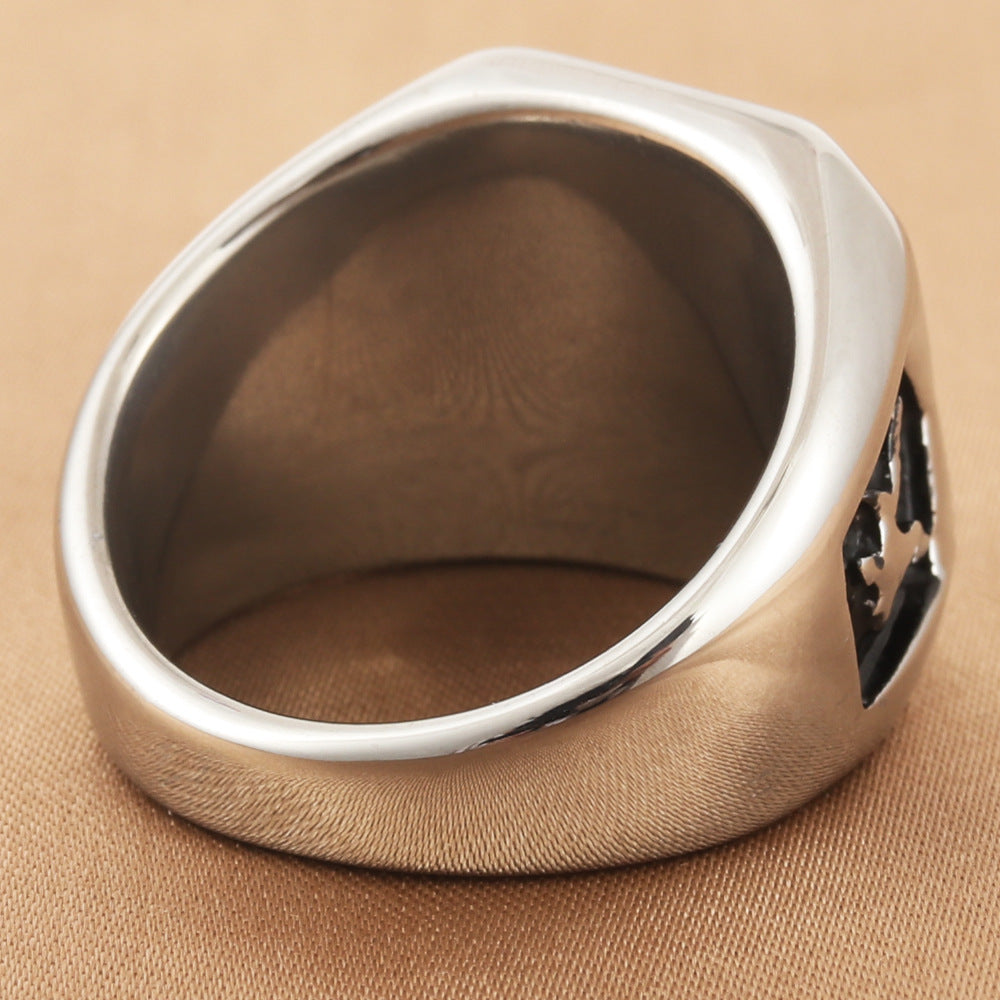 Titanium Steel Eagle Ring for Men - Retro Personalized Trendy Accessories