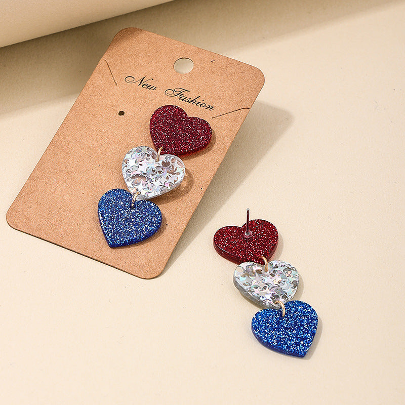 Love Letter Acrylic Earrings - Vienna Verve Collection