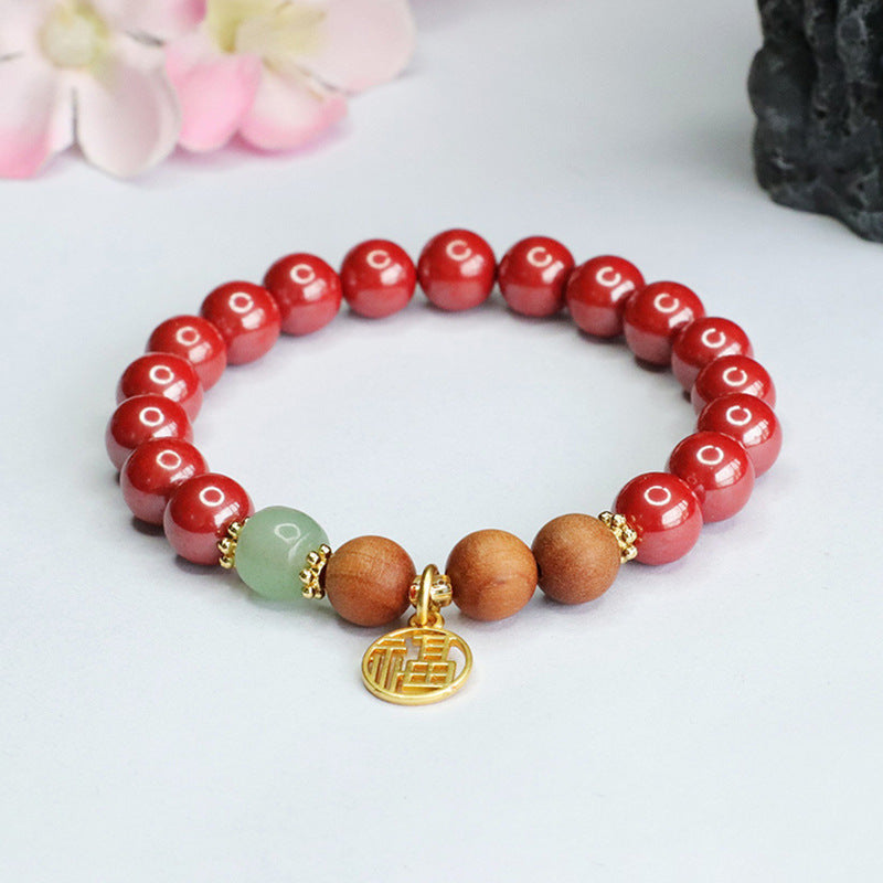 Emperor Sandalwood and Cinnabar Fortune Bracelet