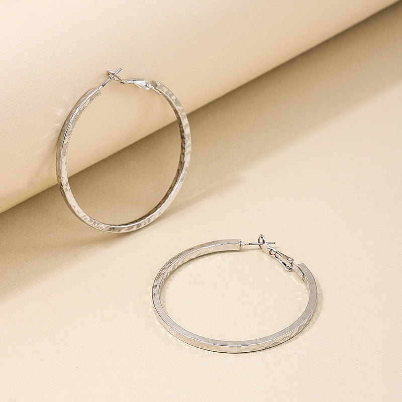 Circular Textured Earrings with European Flair - Planderful Vienna Verve Collection