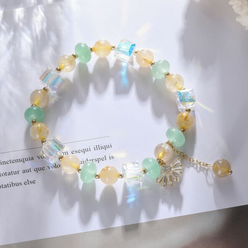 Charming Crystal Bracelet - Sterling Silver with Crystal Gems