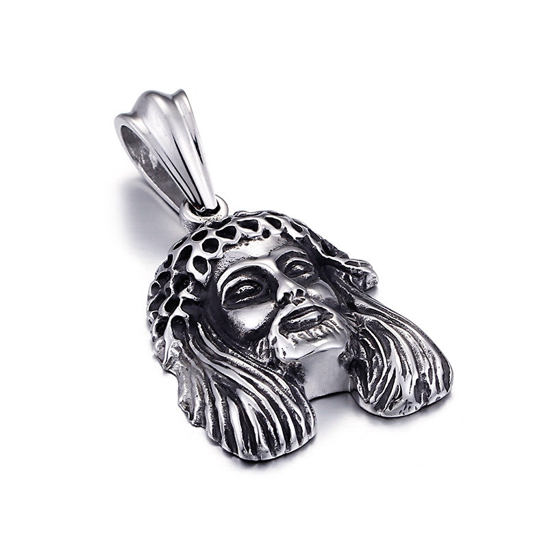 Vintage Indian-Inspired Titanium Steel Pendant for Men