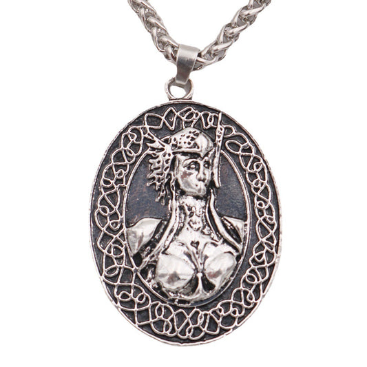 Viking Odina Women's Amulet Pendant Necklace in Norse Legacy Collection