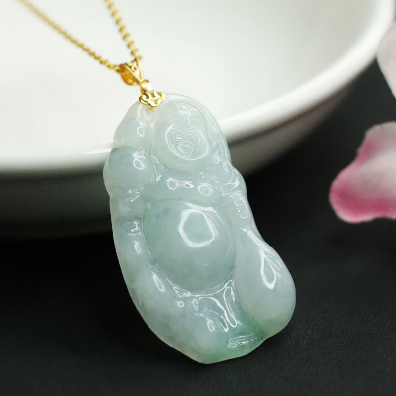 Blessed Jade Buddha Pendant Crafted from Myanmar's Finest Jade