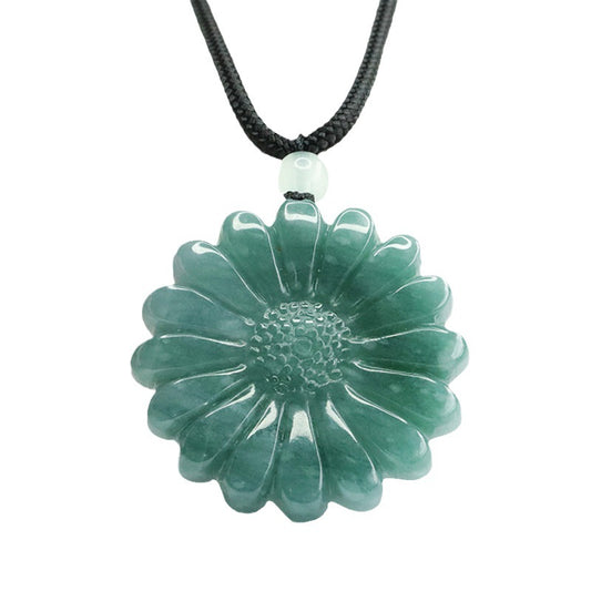 Sunflower Jade Pendant by Planderful Collection