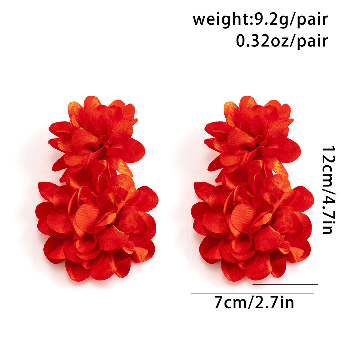 Elegant Long Tassel Flower Ear Clip - Vienna Verve Collection