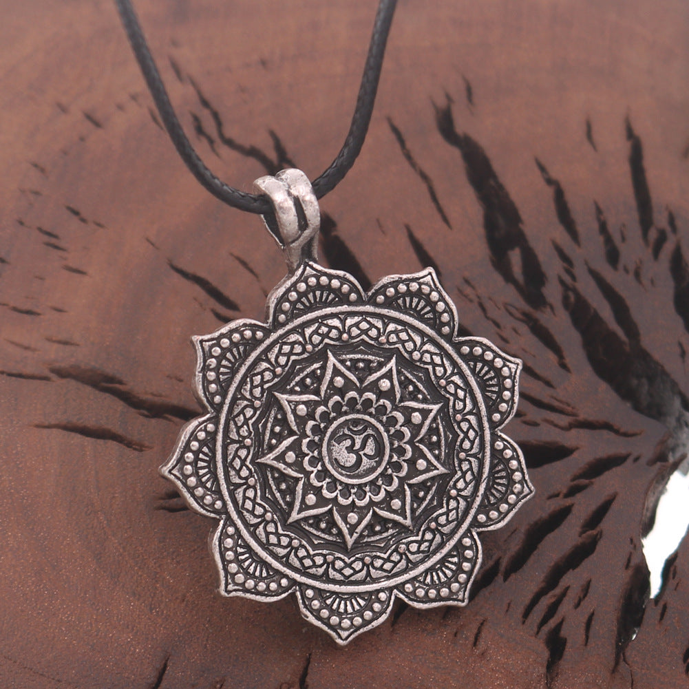 Mandala Flower Zen Necklace for Men