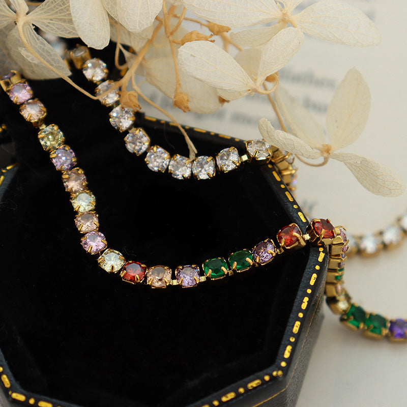 Luxurious Zircon-Embellished Bracelet for Stylish Women