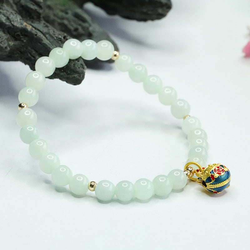 Auspicious Gold Beast Jade Bracelet