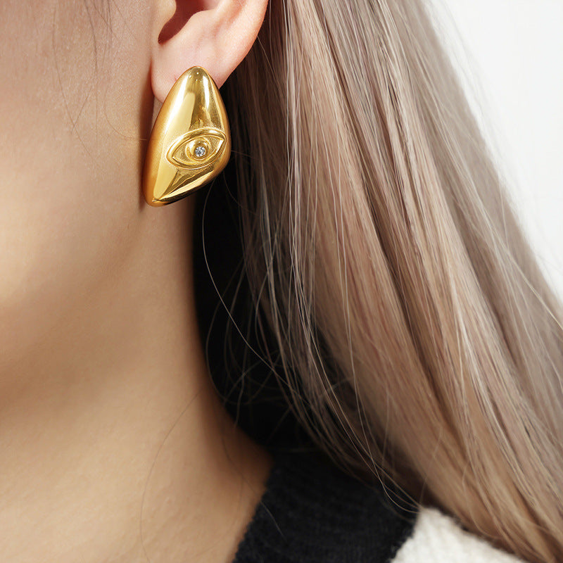 Elegant Geometric Gold-Plated Earrings for Stylish Women