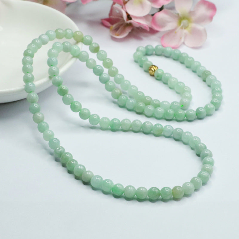 Natural Myanmar Jade Beads Necklace, Jade Jewelry