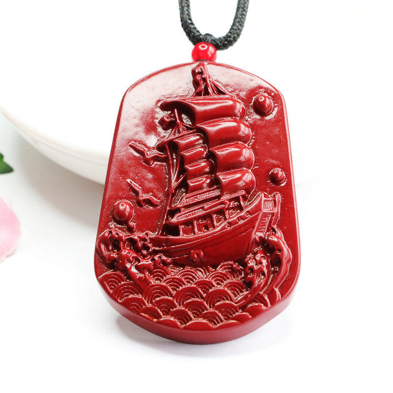 Cinnabar Pendant Smooth Sailing Pendant Jewelry