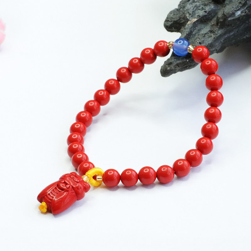 Red Sand Cicada and Vermilion Sand Sterling Silver Bracelet Set