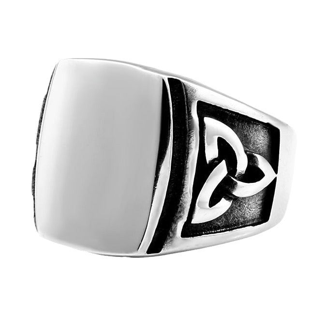 Vintage Viking Celtic Knot Titanium Steel Ring for Men - Personalized European and American Fashion