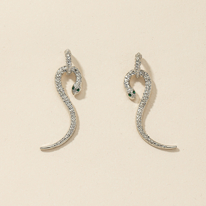 Snake Charm Alloy Earrings - Vienna Verve Collection