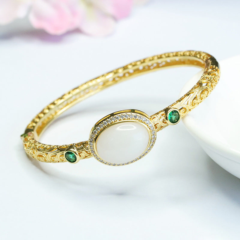 White Jade Fortune's Favor Bracelet