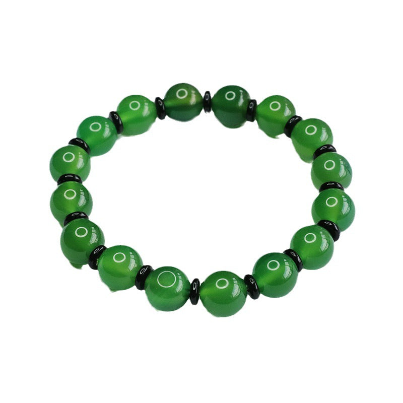 Ladies' Sterling Silver Green Chalcedony Fortune's Favor Bracelet