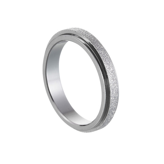 European and American Favorite: Titanium Steel Women's Stress Relief Ring