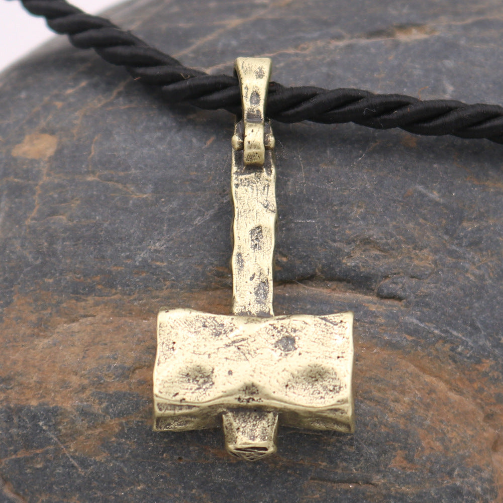 Warrior's Heritage Nordic Necklace with Thor's Hammer Pendant