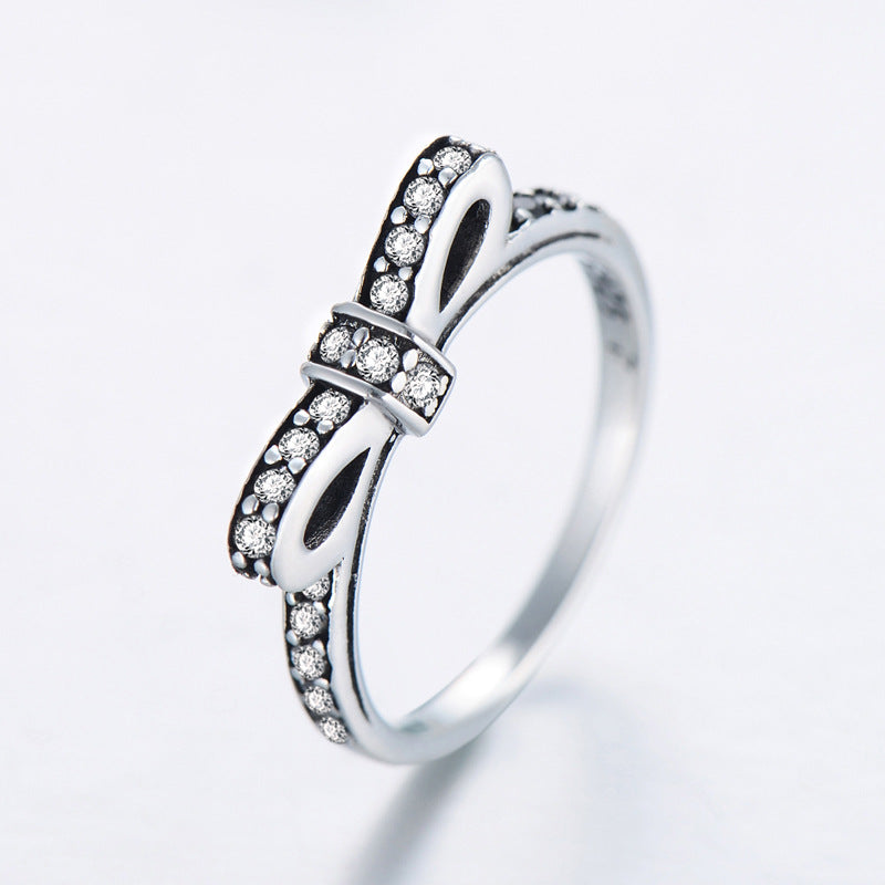 Everyday Genie Sterling Silver Zircon Stacking Ring