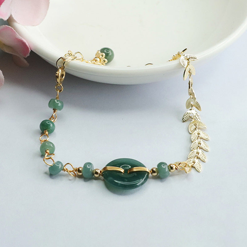 Fortune's Favor Sterling Silver Jade Bracelet