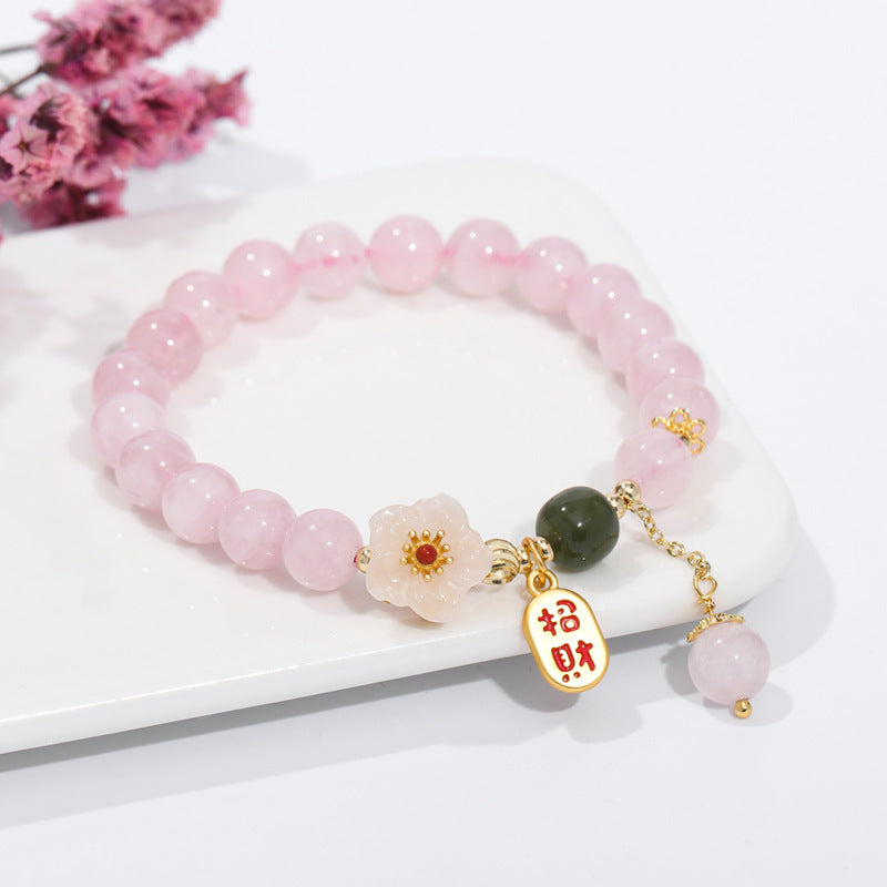 Peach Blossom National Style Bracelet from Fortune's Favor Collection