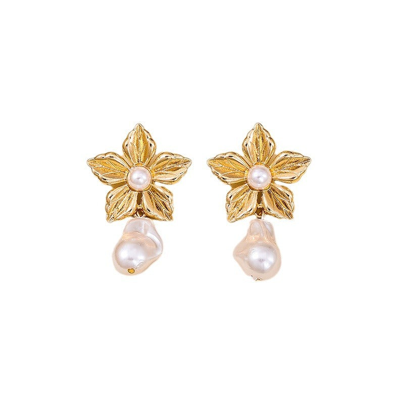 Floral Pearl Earrings in Vienna Verve Collection