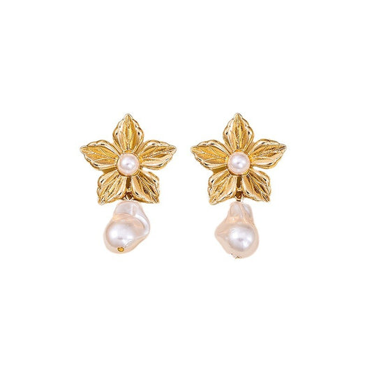 Floral Pearl Earrings in Vienna Verve Collection