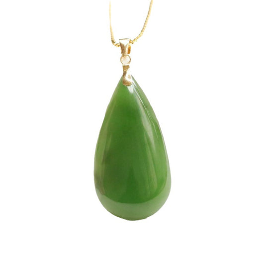 Fortune's Favor Jade Water Drop Necklace