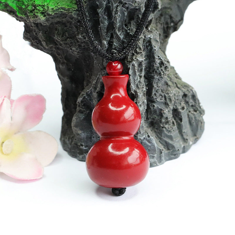 Cinnabar Gourd Pendant: A Divine Symbol of Elegance