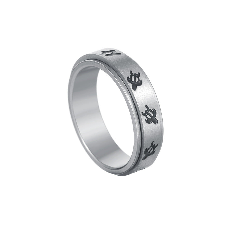 Wisteria Weather Animals Titanium Ring for Men