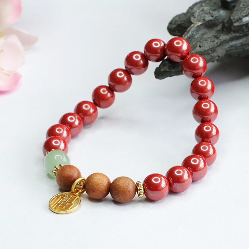 Emperor Sandalwood and Cinnabar Fortune Bracelet