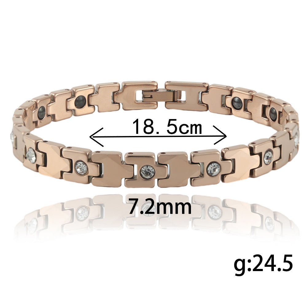 Punk-Inspired Titanium Steel Bracelet for Men and Women - Personalized Unisex Accessory