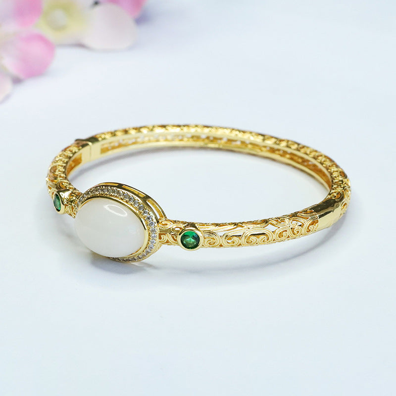 White Jade Fortune's Favor Bracelet