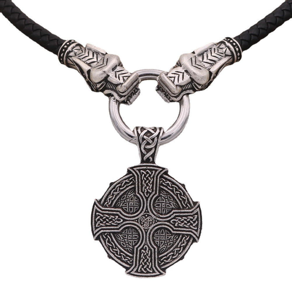 Viking Sun Cross Celtic Necklace - Norse Legacy Heritage Piece