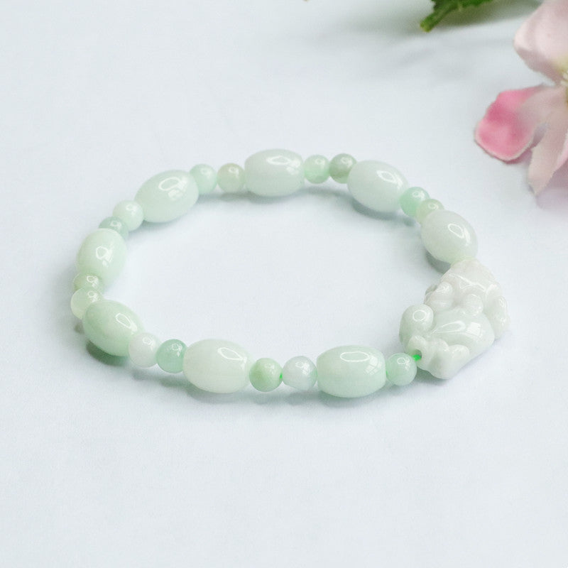 Fortune's Favor Sterling Silver Jade Bracelet