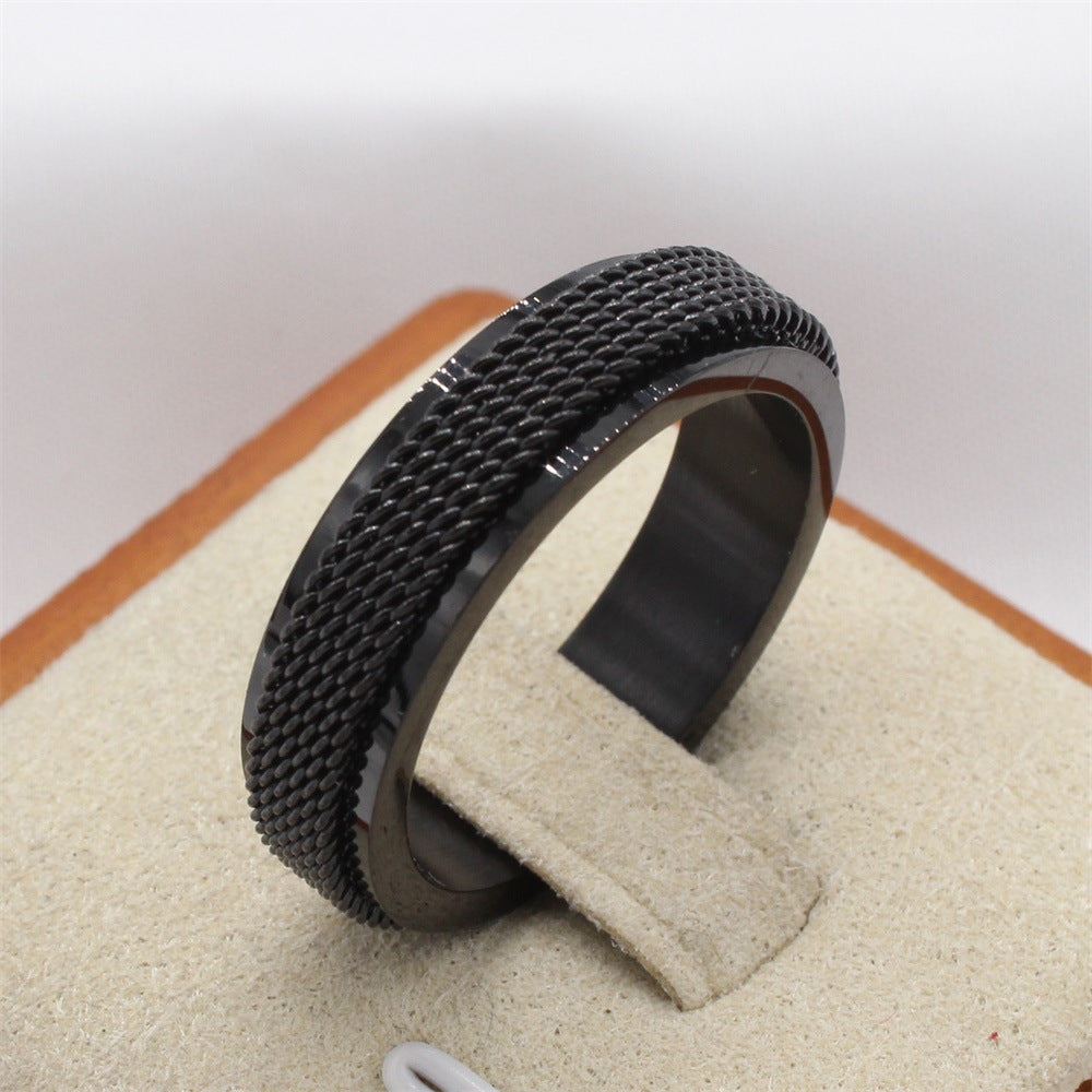 Men's Titanium Steel Ring - Simple and Elegant Cold Style