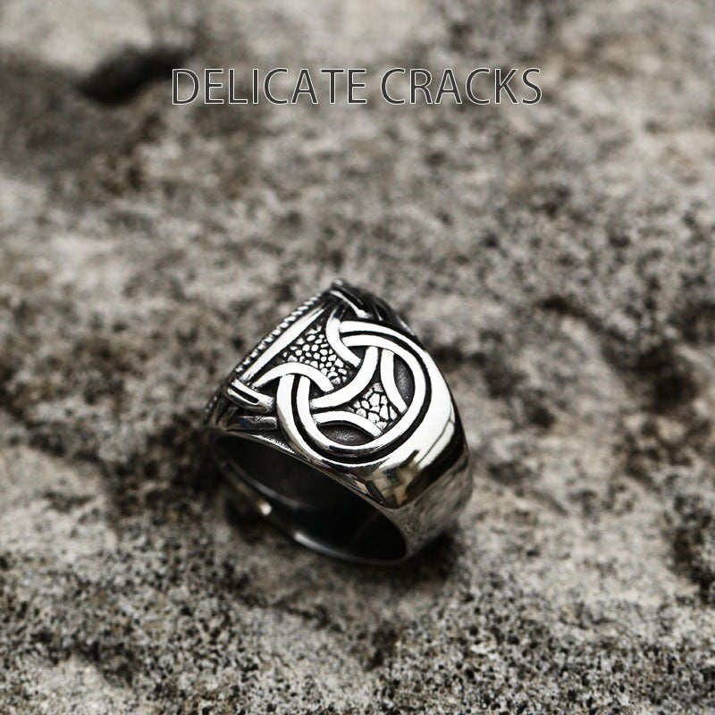 Viking-Inspired Panlong Ring for Men - Durable Stainless Steel Jewelry with Modern Elegance