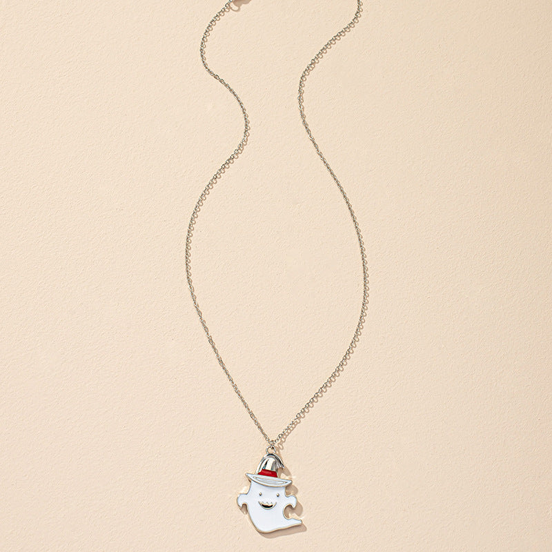 Ghostly Glazed Sweater Chain Necklace with Vienna Verve Design