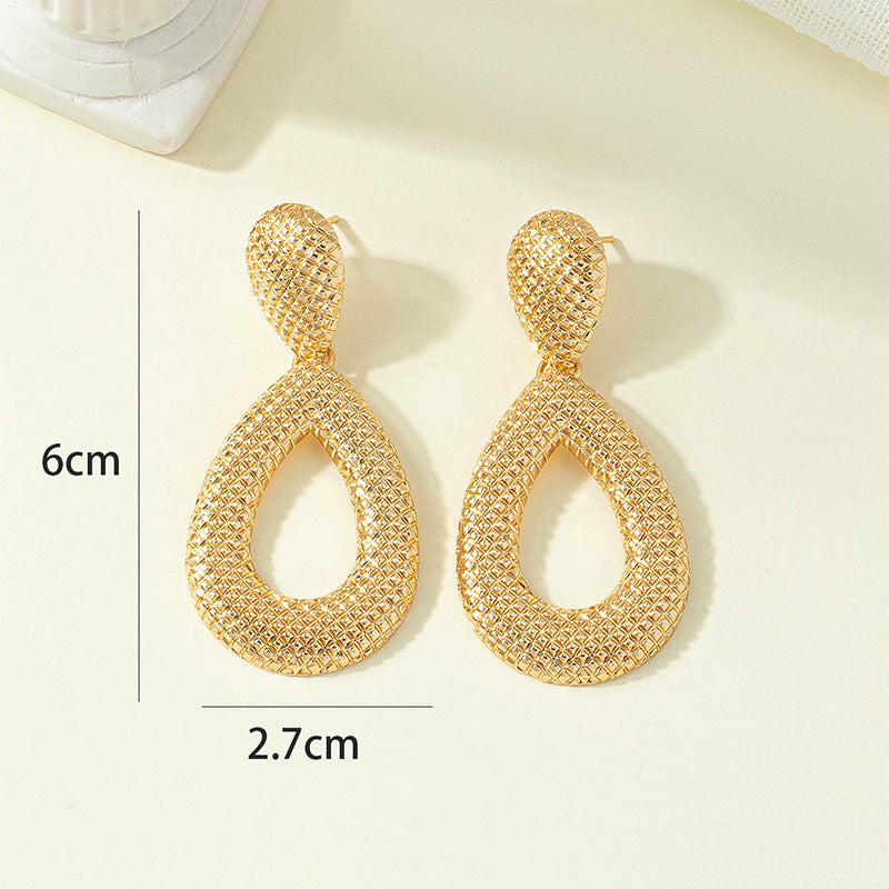 Bohemian Style Lightweight Earrings with Exaggerated Geometric Design