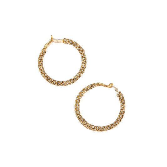 European Luxe Circle Stud Earrings - Vienna Verve Collection