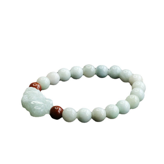 Fortune's Favor Sterling Silver Jade Bracelet - 8mm Jewelry