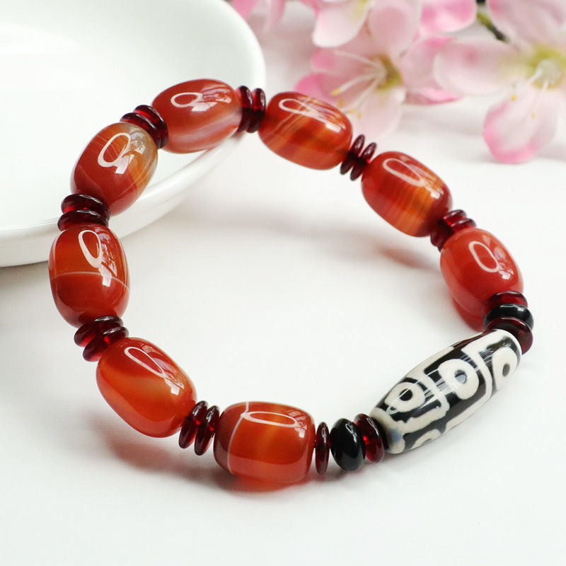 Red Agate Heavenly Bead Jewelry Bracelet